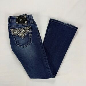 Women's Blue Embellished Jeans